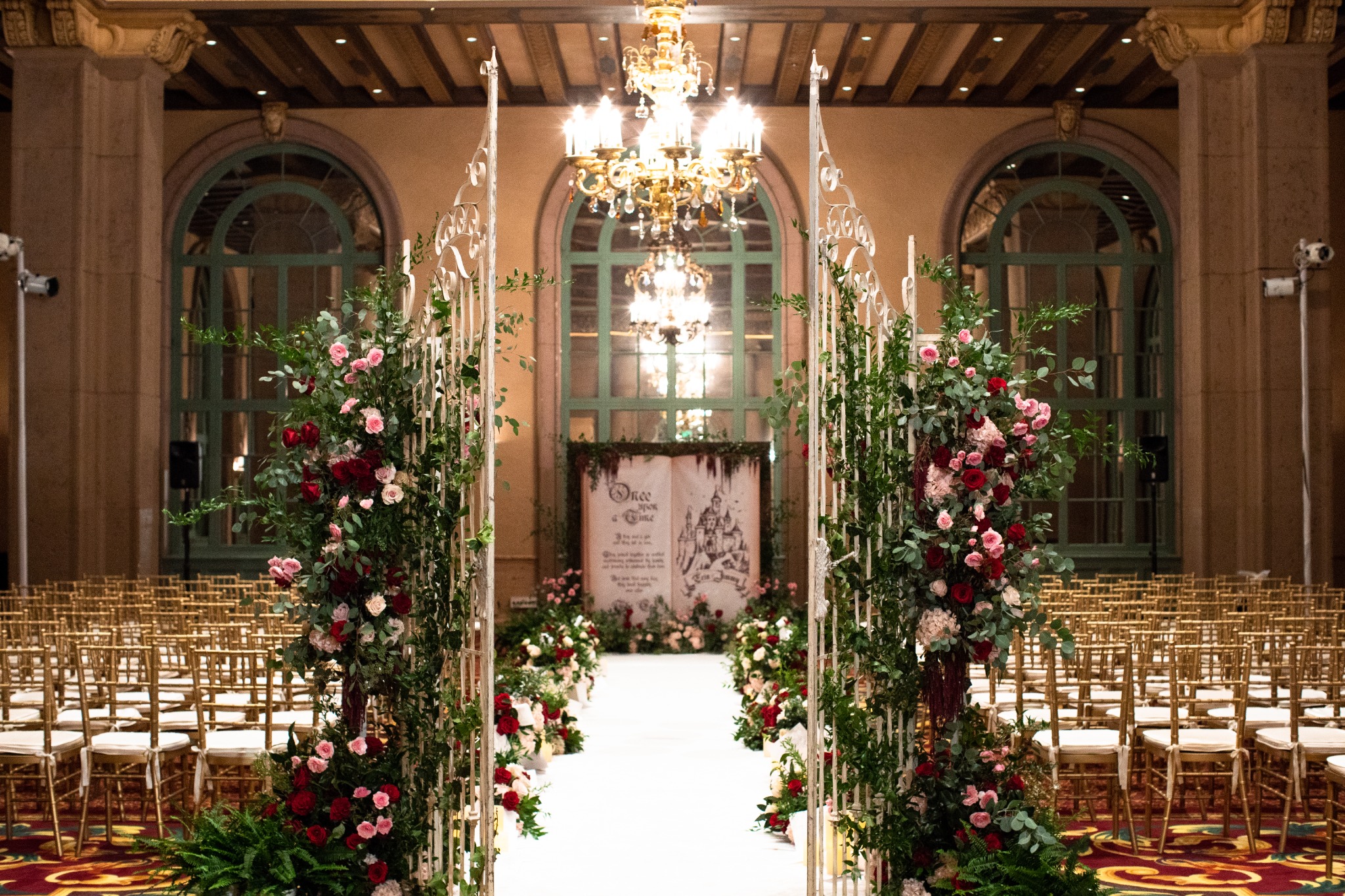 Wedding ceremony at The Biltmore Los Angeles